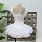 Sweet Off-Shoulder Homecoming Dress Lace Tulle A-Line Party Dress C9410