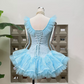 Sweet Off-Shoulder Homecoming Dress Lace Tulle A-Line Party Dress C9410