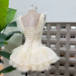 Sweet Off-Shoulder Homecoming Dress Lace Tulle A-Line Party Dress C9410