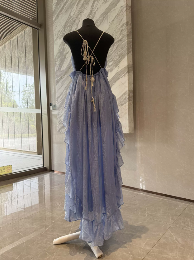Robe de bal de princesse bustier à volants en satin long, robe de soirée C8117