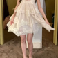 Fascinating Spaghetti Strap Homecoming Dress Lace Tiered A-Line Party Dress C9413