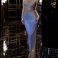 Gorgeous Halter Neck Prom Dress Crystals Mermaid Evening Dress C9414