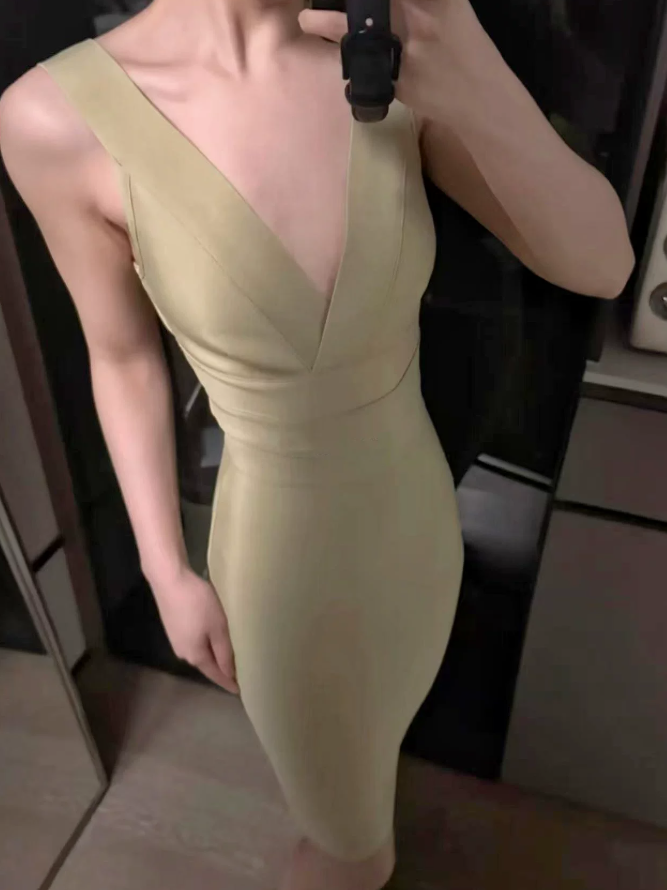 Lovely V Neck Homecoming Dress Sheath Party Dress C9415