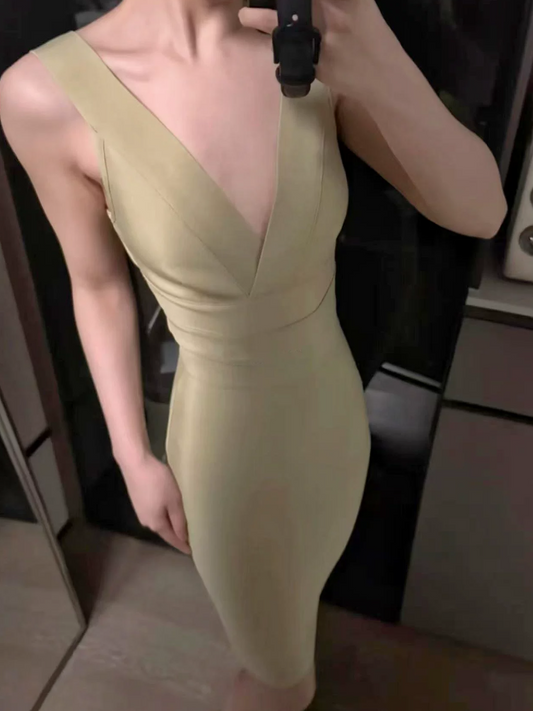 Mini robe de soirée en satin, sans bretelles, sans manches, ligne a, simple, C899