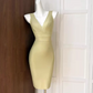 Lovely V Neck Homecoming Dress Sheath Party Dress C9415