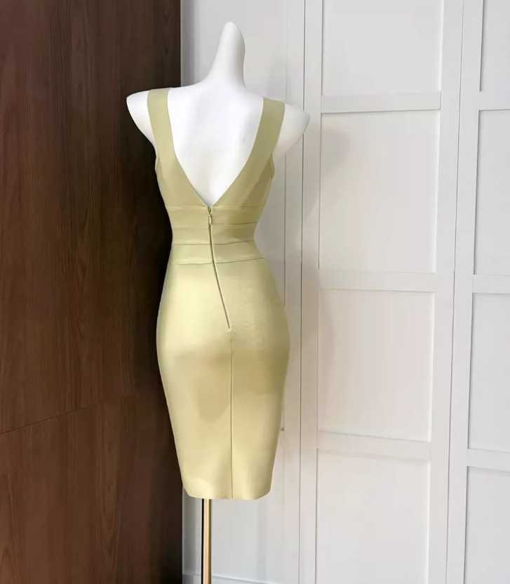 Lovely V Neck Homecoming Dress Sheath Party Dress C9415