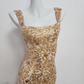 Robe de bal de princesse bustier à volants en satin long, robe de soirée C8117