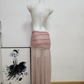 Robe de bal de princesse bustier à volants en satin long, robe de soirée C8117