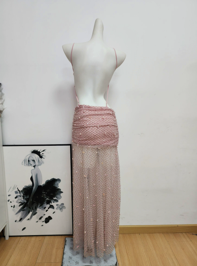 Robe de bal de princesse bustier à volants en satin long, robe de soirée C8117