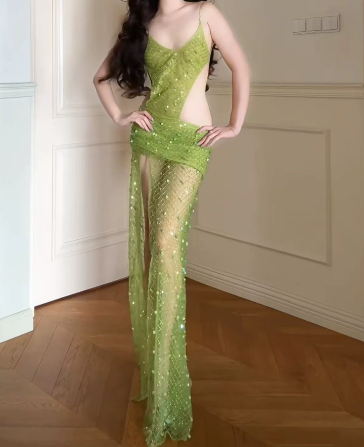 Robe de bal de princesse bustier à volants en satin long, robe de soirée C8117