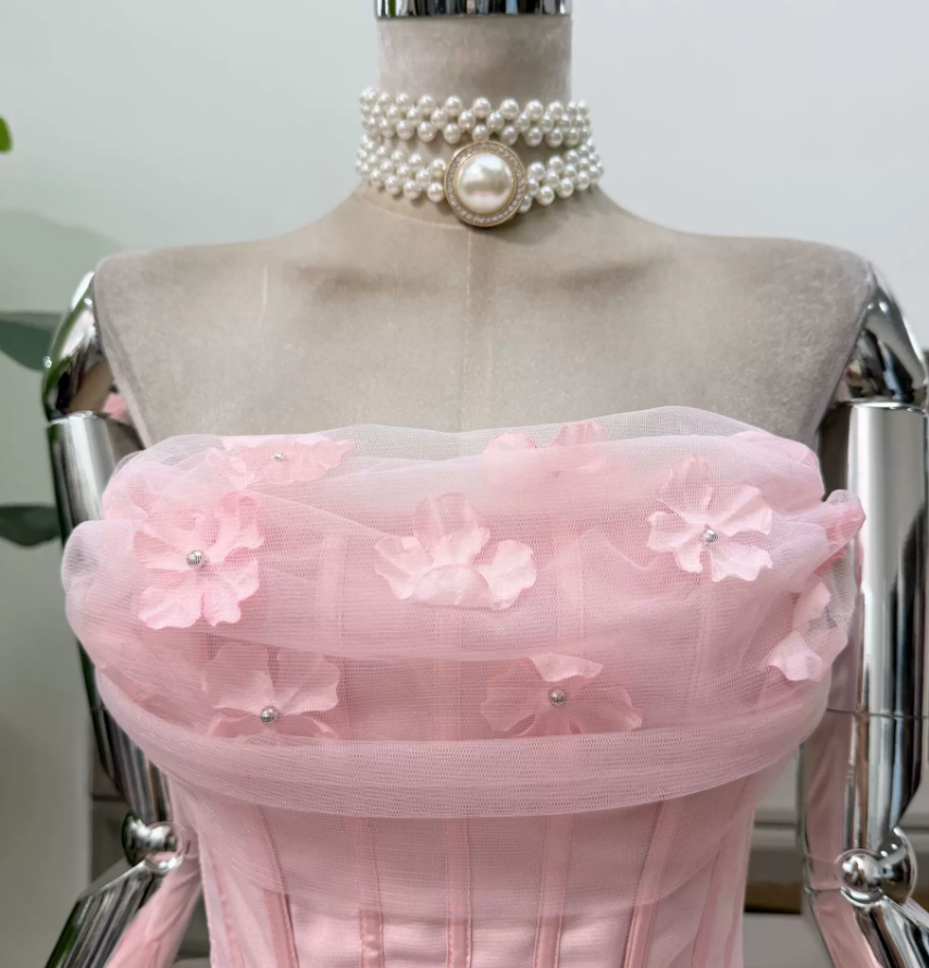 Mini robe de soirée en satin, sans bretelles, sans manches, ligne a, simple, C899