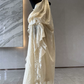Flowy One Shoulder Lace Prom Dress Gathered A-Line Evening Dress C9423