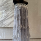 Robe de bal de princesse bustier à volants en satin long, robe de soirée C8117