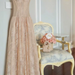 Robe de bal de princesse bustier à volants en satin long, robe de soirée C8117