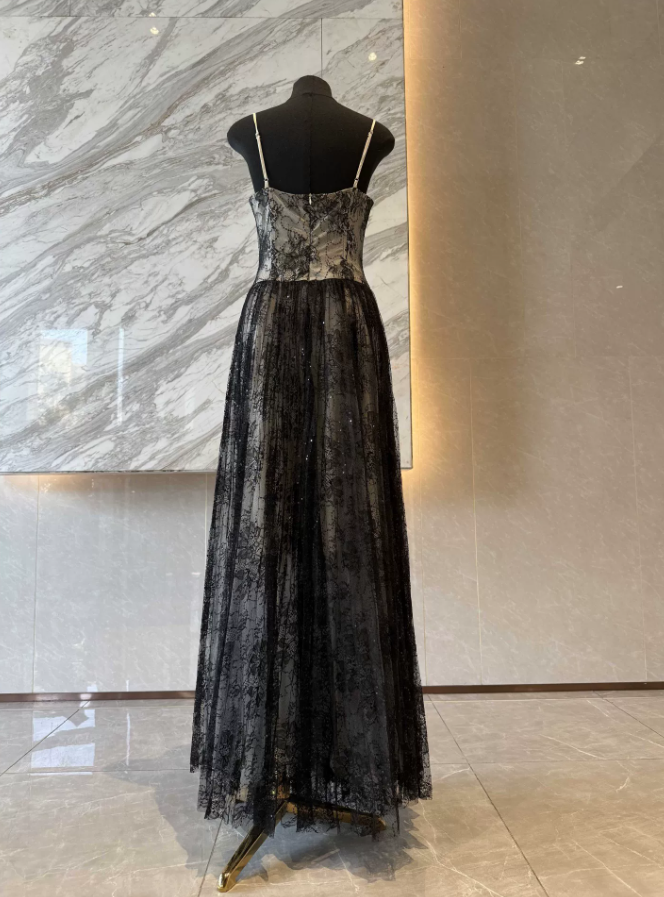 Robe de bal de princesse bustier à volants en satin long, robe de soirée C8117