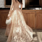 Robe de bal de princesse bustier à volants en satin long, robe de soirée C8117