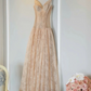 Robe de bal de princesse bustier à volants en satin long, robe de soirée C8117