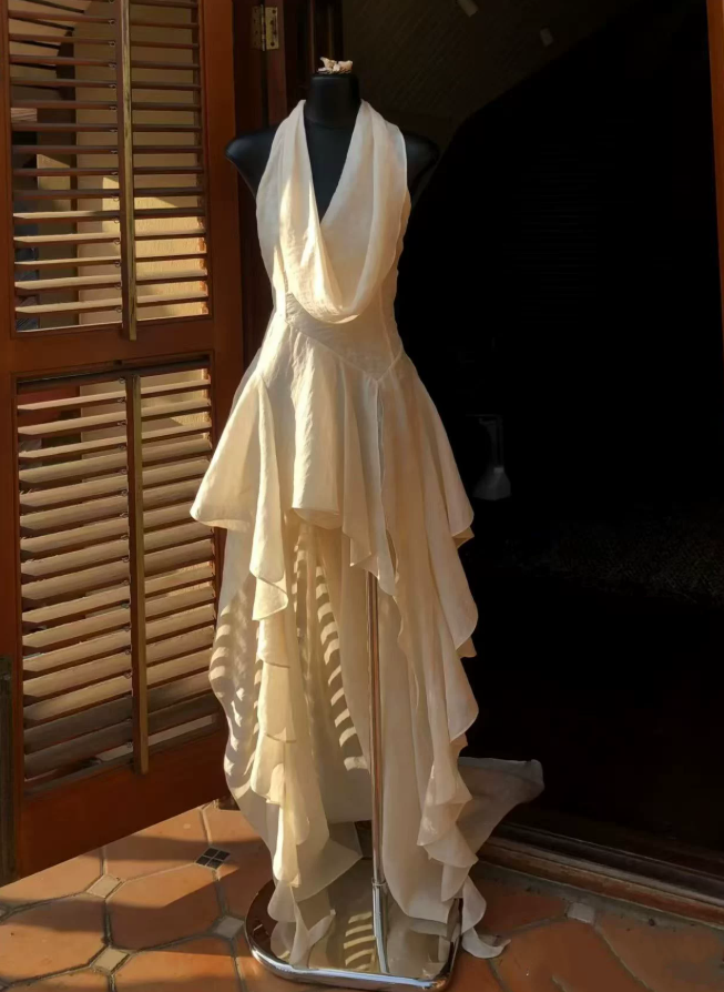 Mini robe de soirée en satin, sans bretelles, sans manches, ligne a, simple, C899