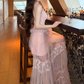 Alluring Halter Neck Prom Dress Lace A-Line Evening Dress C9432
