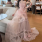 Alluring Halter Neck Prom Dress Lace A-Line Evening Dress C9432