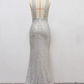 Robe de bal de princesse bustier à volants en satin long, robe de soirée C8117