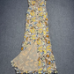 Vintage Strapless Slit Prom Dress Butterflies Sheath Evening Dress C9435