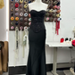 Robe de bal de princesse bustier à volants en satin long, robe de soirée C8117
