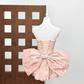 Sweet Spaghetti Strap Homecoming Dress Bow Floral A-Line Party Dress C9438