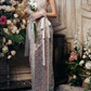Luxurious Halter Neck Silver Prom Dress Sequins Sheath Evening Dress C9440