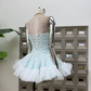 Cute Strapless Floral Homecoming Dress Tulle A-Line Party Dress C9443