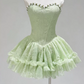 Classical Strapless Floral Homecoming Dress Lace Tulle A-Line Party Dress C9445