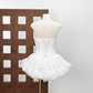 Trendy Strapless Bow Homecoming Dress Lace Tulle A-Line Party Dress C9446