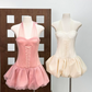 Romantic Halter Neck Lace-Up Homecoming Dress Tulle A-Line Party Dress C9447