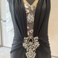 Glam Halter Neck Black Prom Dress Beading Mermaid Evening Dress C9453