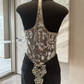 Glam Halter Neck Black Prom Dress Beading Mermaid Evening Dress C9453