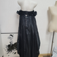 Playful Off-Shoulder Ruffles Prom Dress Lace Satin A-Line Evening Dress C9461