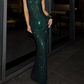 Gorgeous Spaghetti Strap Prom Dress Sequins Mermaid Evening Dress C9464