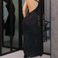 Gorgeous Spaghetti Strap Prom Dress Sequins Mermaid Evening Dress C9464