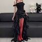 Cute Halter Neck Homecoming Dress Ruffles Tiered A-Line Party Dress C9469