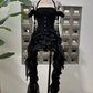 Romantic Halter Neck Homecoming Dress Ruffles Tiered A-Line Party Dress C9470