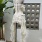 Romantic Halter Neck Homecoming Dress Ruffles Tiered A-Line Party Dress C9470