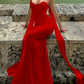 Charming Strapless Prom Dress With Scarf Sheath Evening Dress C9474