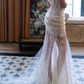 Elegant Strapless Wedding Dresses Lace Mermaid Bridal Dress C9475