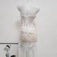 Elegant Strapless Wedding Dresses Lace Mermaid Bridal Dress C9475