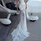 Elegant Strapless Wedding Dresses Lace Mermaid Bridal Dress C9475