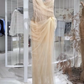 Playful One Shoulder Prom Dress Lace Tulle Sheath Evening Dress C9476