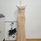 Classical Spaghetti Straps Prom Dress Crystals Mermaid Evening Dress C9477