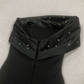 Retro Off-Shoulder Prom Dress Black Beads Sheath Evening Dress C9479