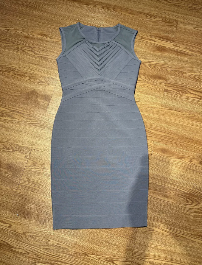 Retro U Neck Homecoming Dress Sheath Party Dress C9489