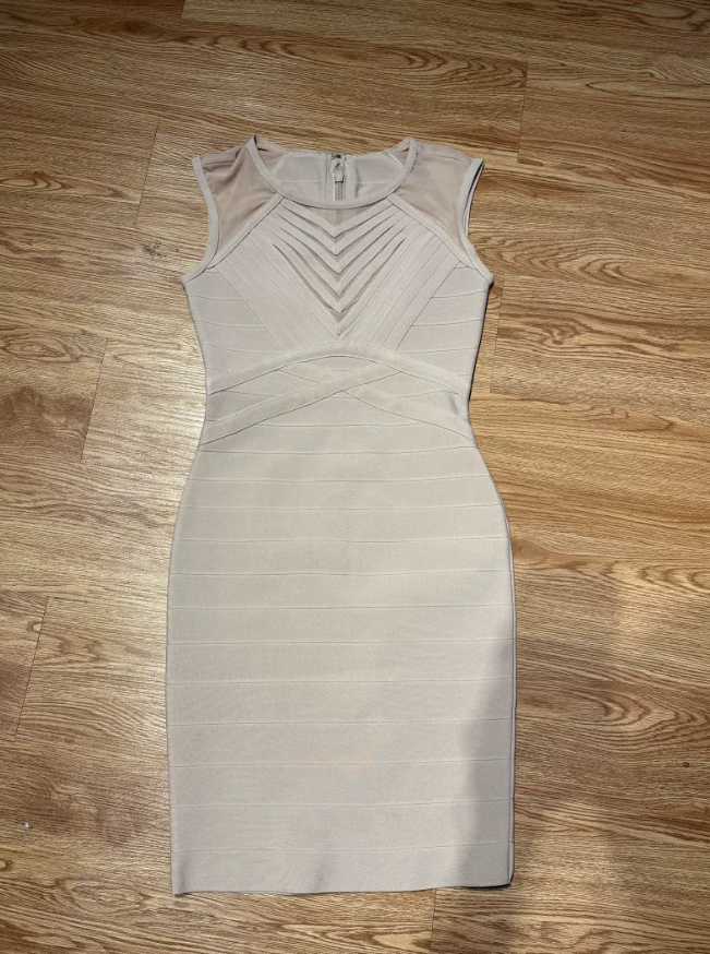 Retro U Neck Homecoming Dress Sheath Party Dress C9489